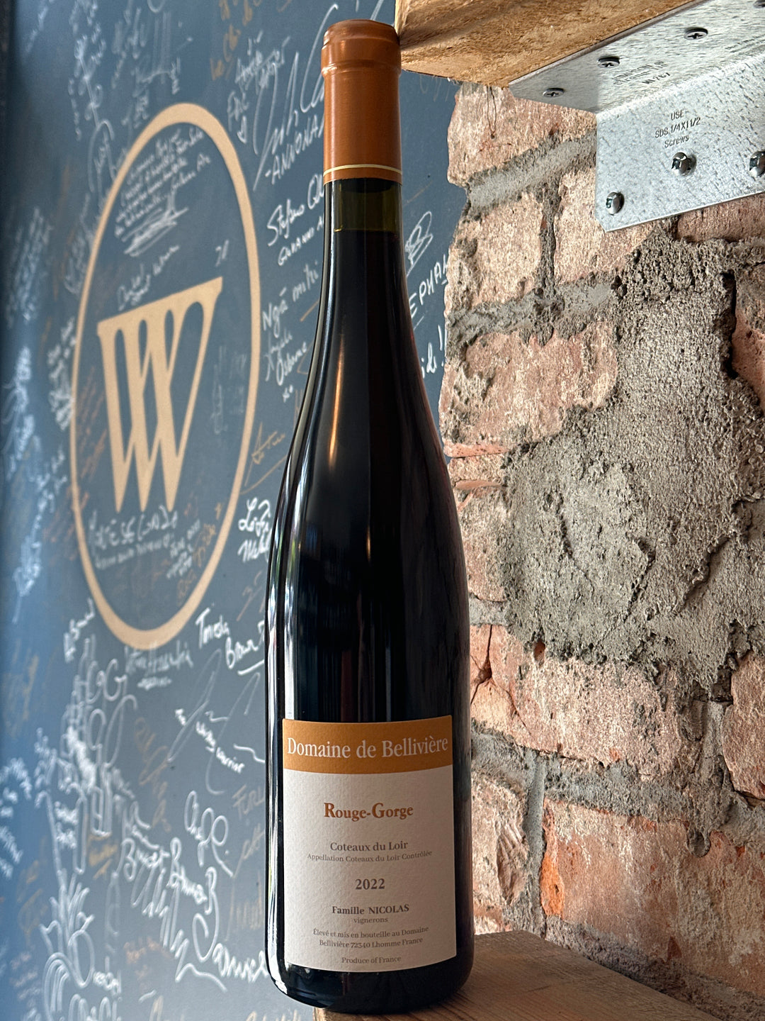 Domaine de Belliviere "Le Rouge Gorge" Coteaux du Loir 2022