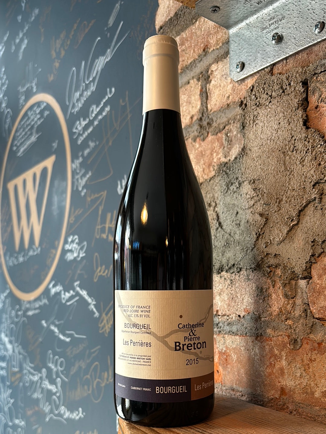Catherine and Pierre Breton Bourgueil 'Les Perrières' 2015
