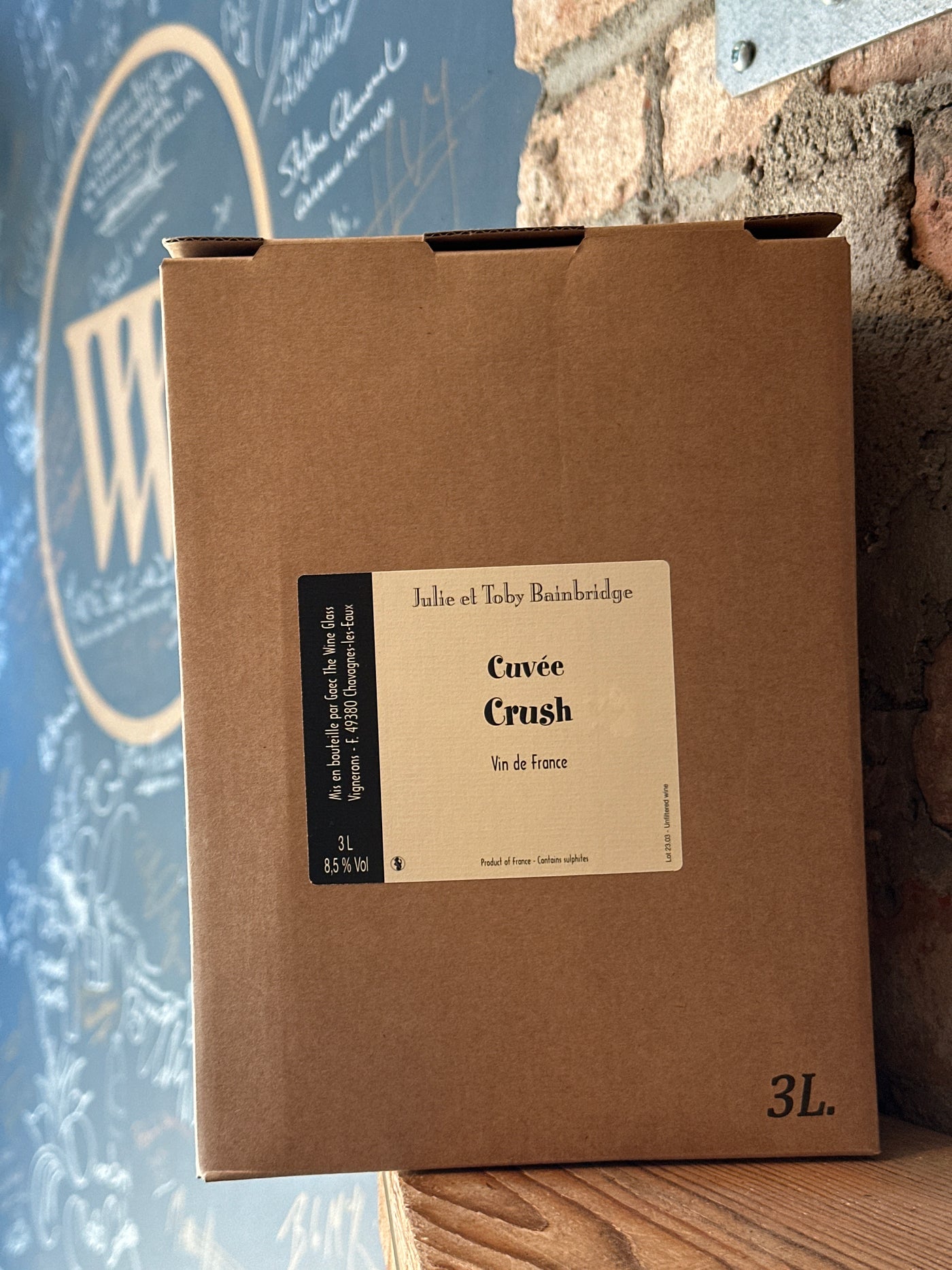 Julie and Toby Bainbridge "Cuvee Crush" Bag in Box 2023 [3L]