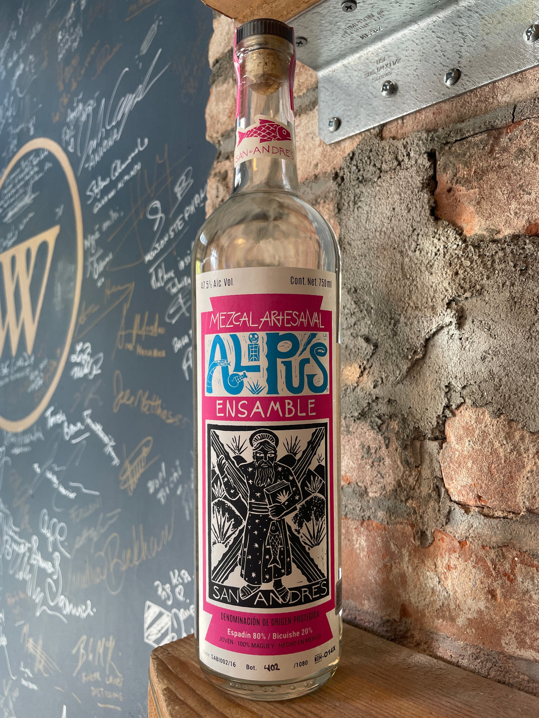 Alipus Mezcal Artesanal Ensamble "San Andres" Joven 750ml