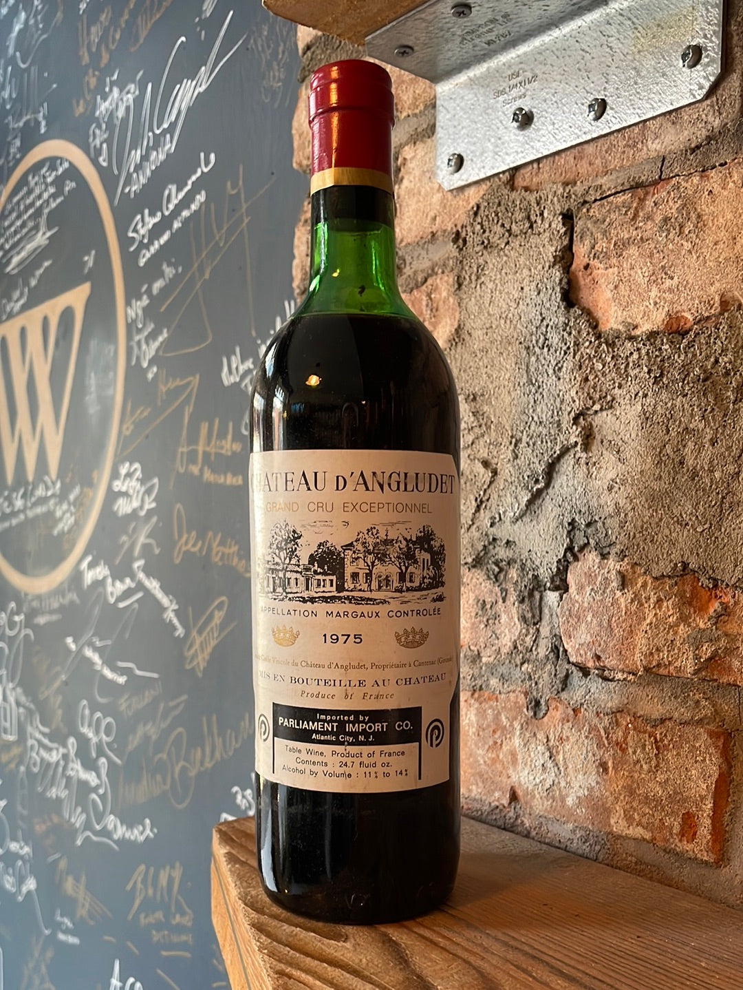 Chateau d'Angludet Margaux Grand Cru 1975