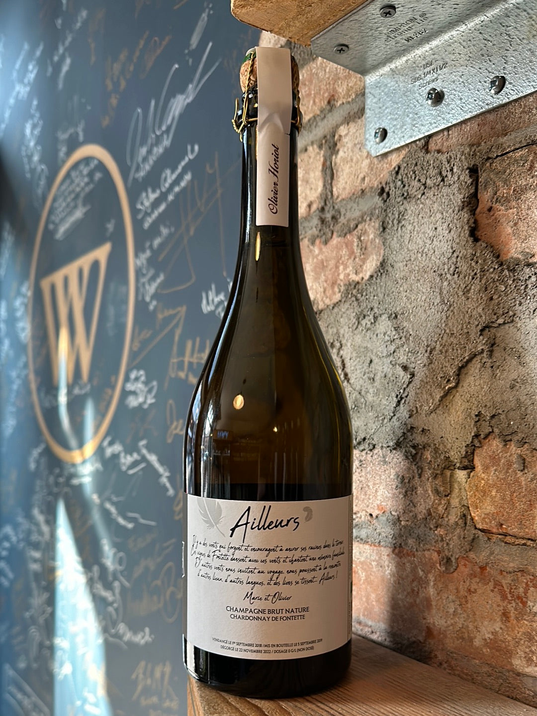 Olivier Horiot 'Ailleurs' Champagne Blanc de Blancs Brut Nature 2018