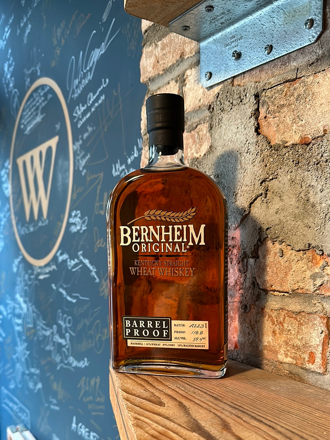 Bernheim Wheat Whiskey Barrel Proof 750ML [NY STATE ONLY]