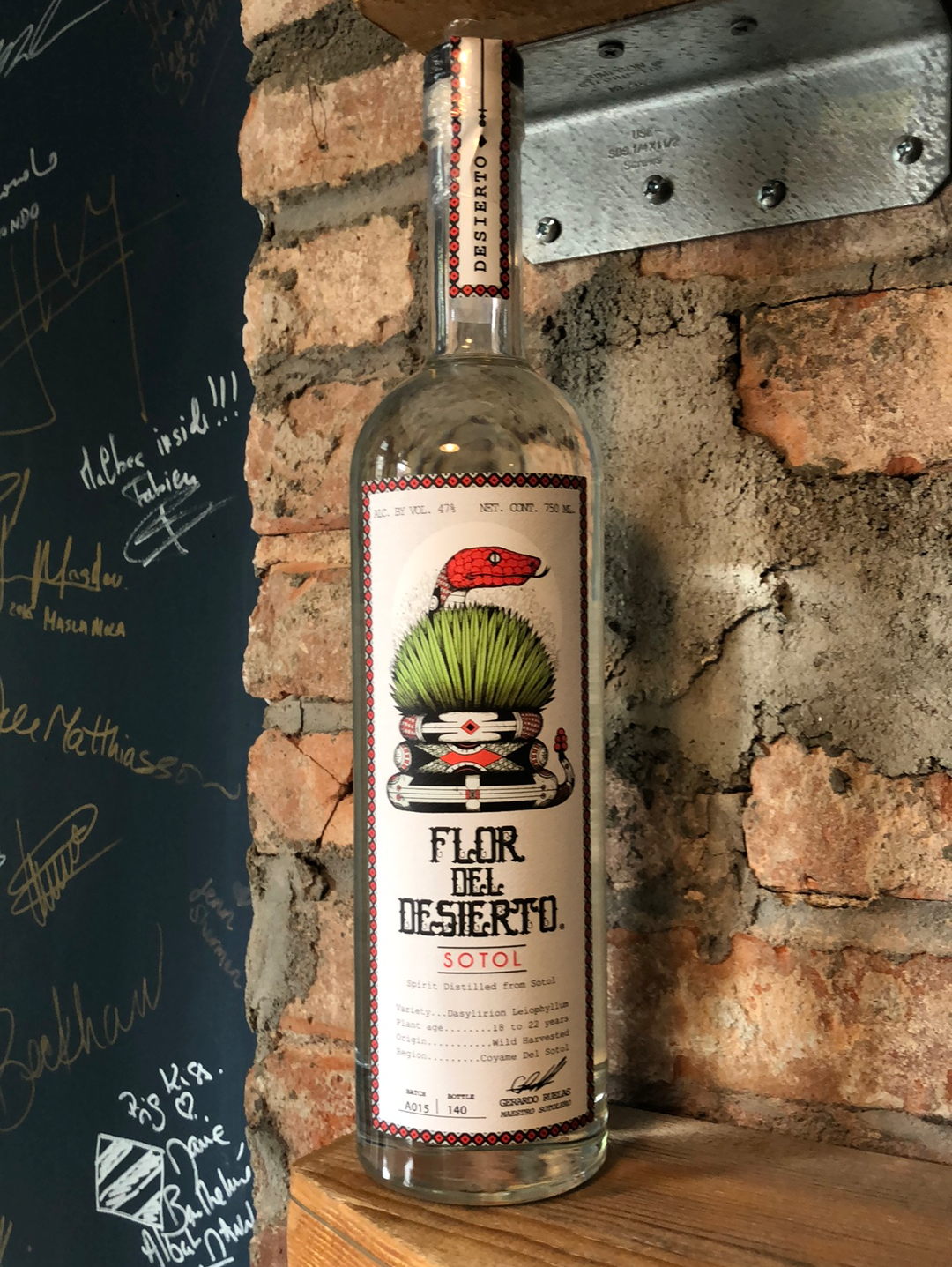 Flor del Desierto "Desierto" Sotol 750ml [NY STATE ONLY]